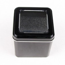 Κουτάκι μεταλλικό τετράγωνο για Ρολόγια με διάφανο κάπακι και μαξιλαράκι